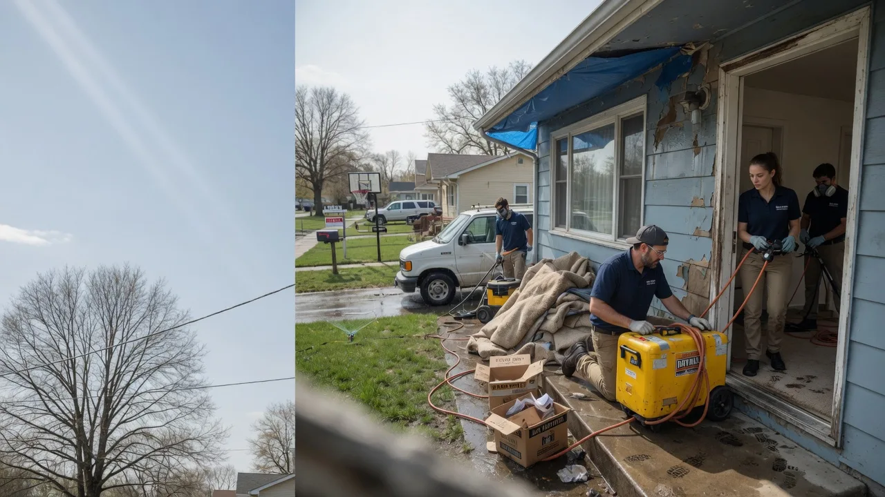 Basement Flood Cleanup in Hallieford, VA near me